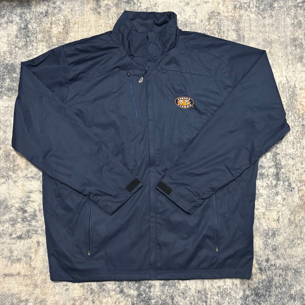 Antigua Auburn Tigers Men's Navy Blue Full-Zip Lightweight Jacket Size XL